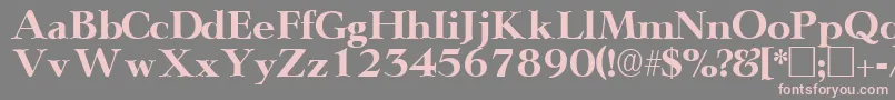 TeronodisplaysskRegular Font – Pink Fonts on Gray Background