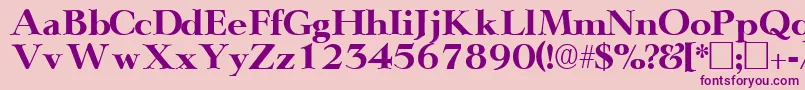 TeronodisplaysskRegular Font – Purple Fonts on Pink Background