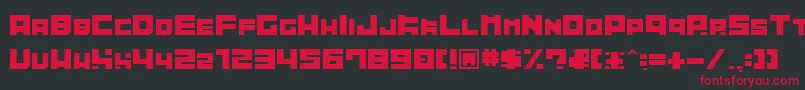 Tibitto Font – Red Fonts on Black Background