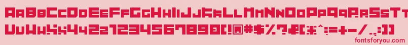 Tibitto Font – Red Fonts on Pink Background
