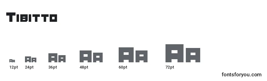 Tibitto Font Sizes
