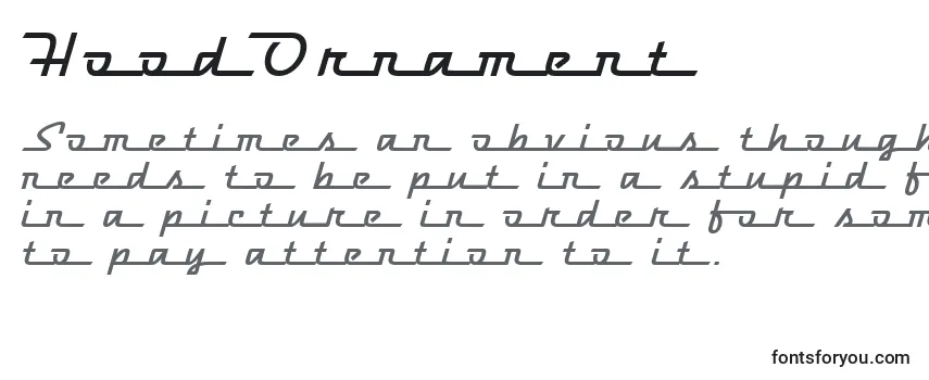 Review of the HoodOrnament Font