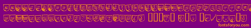 TrollBait Font – Orange Fonts on Purple Background