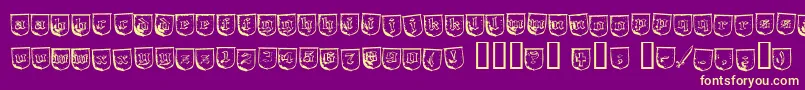 TrollBait Font – Yellow Fonts on Purple Background