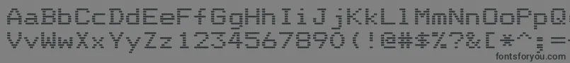 DotriceBold Font – Black Fonts on Gray Background