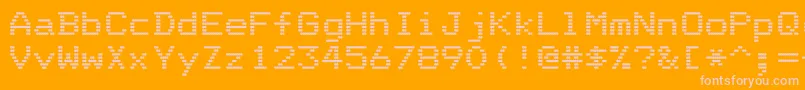 Police DotriceBold – polices roses sur fond orange