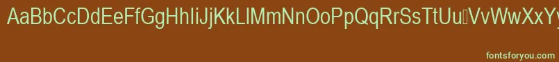 Шрифт ArialNarrowSpecialG1 – зелёные шрифты на коричневом фоне