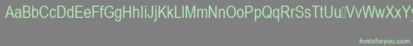 ArialNarrowSpecialG1 Font – Green Fonts on Gray Background