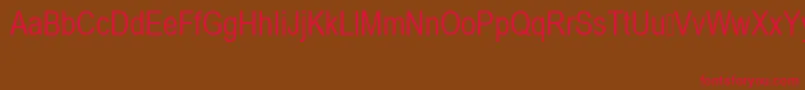 ArialNarrowSpecialG1 Font – Red Fonts on Brown Background