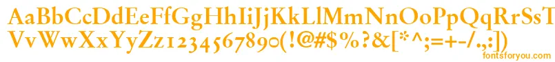 StempelGaramondBoldOldstyleFigures Font – Orange Fonts on White Background