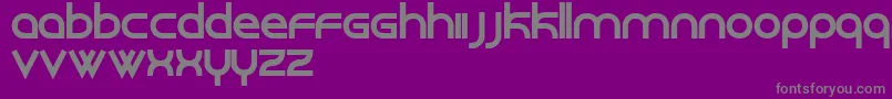 Roundabout Font – Gray Fonts on Purple Background