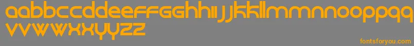 Roundabout Font – Orange Fonts on Gray Background