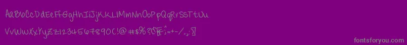 Candydelish-Schriftart – Graue Schriften auf violettem Hintergrund
