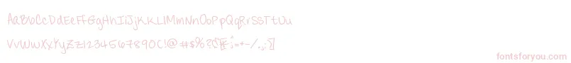 Candydelish Font – Pink Fonts on White Background