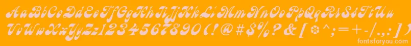 AstraRegular Font – Pink Fonts on Orange Background