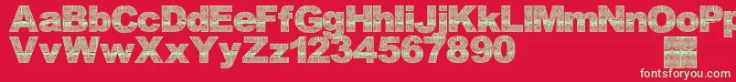 Asmatfont2007 Font – Green Fonts on Red Background