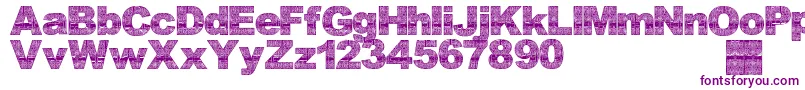 Asmatfont2007-Schriftart – Violette Schriften
