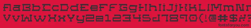 Supgoe Font – Black Fonts on Red Background