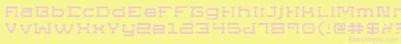 Supgoe Font – Pink Fonts on Yellow Background