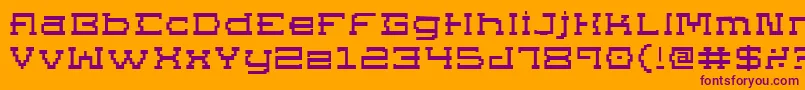 Supgoe Font – Purple Fonts on Orange Background