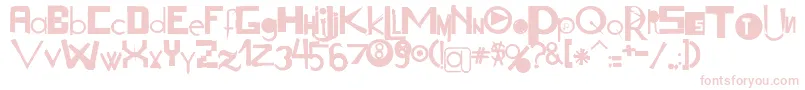 Acogessic Font – Pink Fonts on White Background