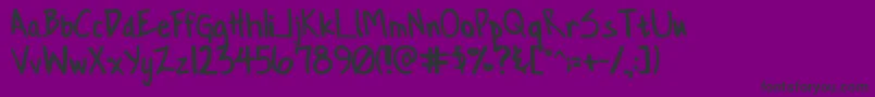 Confn Font – Black Fonts on Purple Background