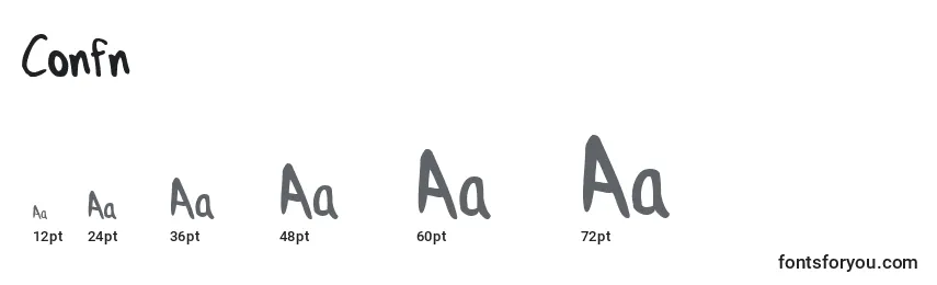 Confn Font Sizes