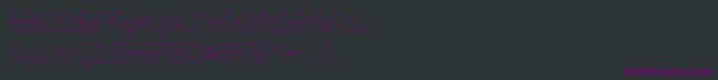ElgethyEstCondensed Font – Purple Fonts on Black Background
