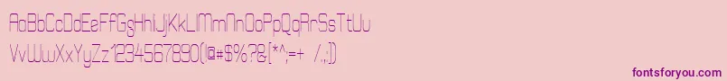 ElgethyEstCondensed Font – Purple Fonts on Pink Background