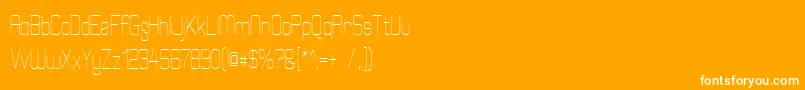 ElgethyEstCondensed Font – White Fonts on Orange Background