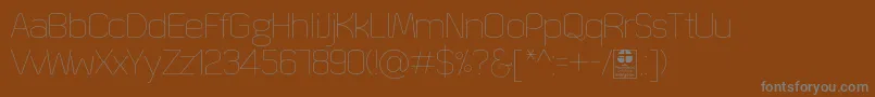 Подробнее о шрифте QuizmaThinDemo Шрифт QuizmaThinDemo – серые шрифты на коричневом фоне