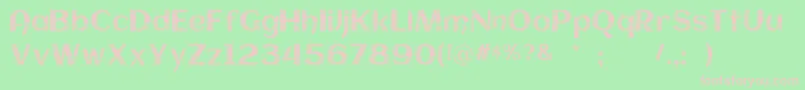 FollowPine-fontti – vaaleanpunaiset fontit vihreällä taustalla