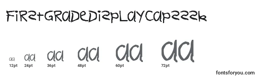 Размеры шрифта Firstgradedisplaycapsssk