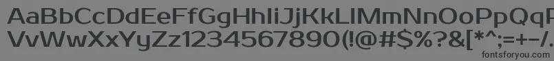 Prosto Font – Black Fonts on Gray Background