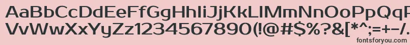 More about Prosto Font Prosto Font – Black Fonts on Pink Background
