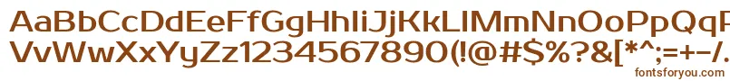 Prosto-fontti – ruskeat fontit valkoisella taustalla