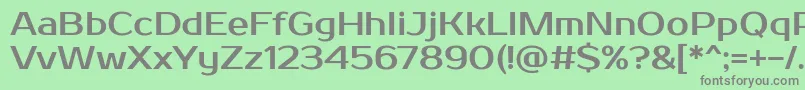 Prosto Font – Gray Fonts on Green Background