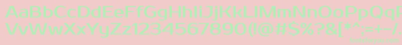 Шрифт Prosto – зелёные шрифты на розовом фоне