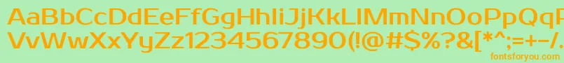 More about Prosto Font Prosto Font – Orange Fonts on Green Background