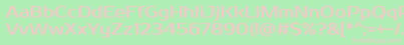 Prosto Font – Pink Fonts on Green Background