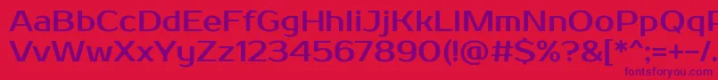 Prosto Font – Purple Fonts on Red Background