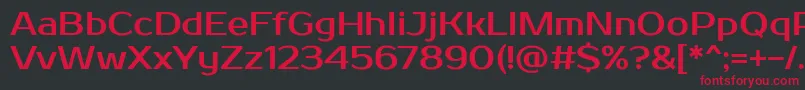 Prosto Font – Red Fonts on Black Background
