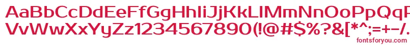 Шрифт Prosto – красные шрифты на белом фоне