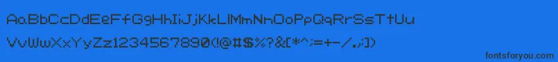 Шрифт Rcr – чёрные шрифты на синем фоне