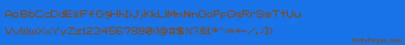 En savoir plus sur la police Rcr Police Rcr – polices brunes sur fond bleu