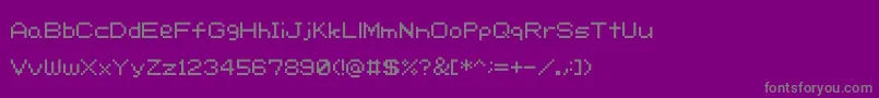 Rcr-fontti – harmaat kirjasimet violetilla taustalla