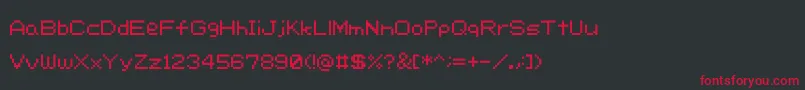 Rcr Font – Red Fonts on Black Background