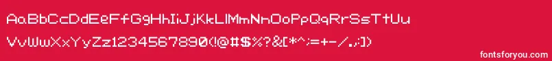Rcr Font – White Fonts on Red Background