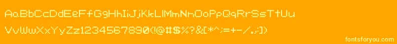 fuente Rcr – Fuentes Amarillas Sobre Fondo Naranja