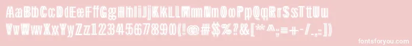 Twinsetsanstwo Font – White Fonts on Pink Background